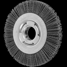 Pferd Inc. 79183699 - PFERD M-BRAD® Wheel Brush 6" Dia Wide Face .040/80 Grit Silicon Carbide 2" Arbor