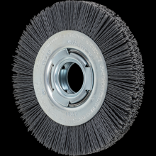 Pferd Inc. 79183701 - PFERD M-BRAD® Wheel Brush 6" Dia Wide Face .035/180 Grit Silicon Carbide 2" Arbor