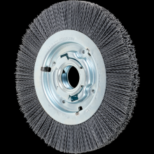 Pferd Inc. 79183705 - PFERD M-BRAD® Wheel Brush 8" Dia Wide Face .035/180 Grit Silicon Carbide 2" Arbor