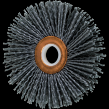 Pferd Inc. 79183793 - PFERD M-BRAD® Tube Center Wheel Brush 3" Dia. .040/120 Grit Silicon Carbide 1/2" Arbor