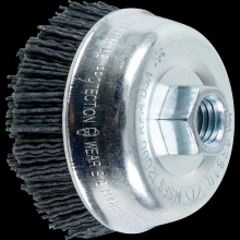 Pferd Inc. 79183810 - PFERD M-BRAD® Cup Brush 3-1/2" Dia. .040/120 Grit Silicon Carbide 5/8-11" Thread