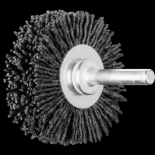 Pferd Inc. 79184200 - PFERD M-BRAD® Mounted Wheel Brush 2" Dia. .022/120 Ceramic Oxide 1/4" Shank