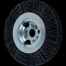 Pferd Inc. 79184211 - PFERD M-BRAD® Wheel Brush 4" Dia Wide Face .040/120 Grit Ceramic Oxide 5/8" Arbor