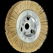 Pferd Inc. 79184325 - PFERD M-BRAD® Wheel Brush 4" Dia Narrow Face 600 Grit Diamond 5/8" Arbor