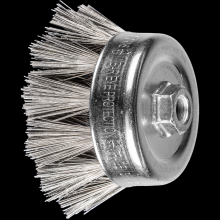 Pferd Inc. 79184349 - PFERD Diamond Coated Wire Cup Brush 4" Dia. 400 Grit 5/8-11" Thread