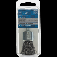 Pferd Inc. 79184777 - PFERD Crimped Wire End Brush 3/4" Dia. .020 Carbon Steel 1/4" Shank