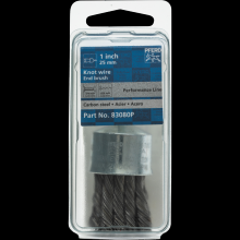 Pferd Inc. 79184781 - PFERD Knot Wire End Brush 1" Dia. Flared Cup .020 Carbon Steel 1/4" Shank Retail