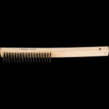 Pferd Inc. 79185048 - PFERD Curved Handle Scratch Brush - Economy 4x19 Rows Carbon Steel Wire