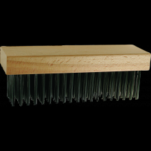 Pferd Inc. 79185081 - PFERD Straight Back Block Brush 5x10 Rows .012 Carbon Steel Wire Wooden Block