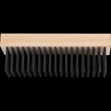 Pferd Inc. 79185082 - PFERD Straight Back Block Brush 6x19 Rows .012 Carbon Steel Wire Wooden Block