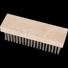 Pferd Inc. 79185083 - PFERD Straight Back Block Brush 6x19 Rows .012 Stainless Steel Wire Wooden Block