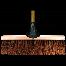 Pferd Inc. 79185320 - PFERD Assembled Garage Broom and Flex Handle 18" Coarse Brown Palmyra Fill