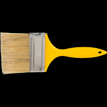 Pferd Inc. 79189721 - PFERD Wall Brush 4" Black Bristle Fill Yellow Plastic Handle