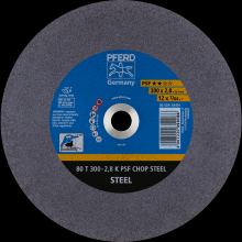 Pferd Inc. 66323074 - PFERD Large Diameter Cut-Off Wheel 12" x 7/64 x 1, PSF CHOP STEEL, K, Aluminum oxide