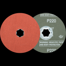 Pferd Inc. 64191022 - PFERD COMBICLICK® Fiber Disc, 4-1/2" Dia, 220 Grit, Aluminum oxide A-COOL