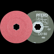 Pferd Inc. 64192006 - PFERD COMBICLICK® Fiber Disc, 4-1/2" Dia, 60 Grit, Ceramic oxide