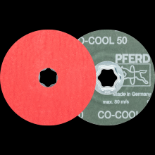 Pferd Inc. 64193005 - PFERD COMBICLICK® Fiber Disc, 4-1/2" Dia, 50 Grit, Ceramic oxide CO-COOL