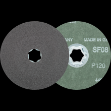 Pferd Inc. 64294012 - PFERD COMBICLICK® Fiber Disc, 4-1/2" Dia, 120 Grit, Silicon Carbide