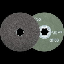 Pferd Inc. 64294006 - PFERD COMBICLICK® Fiber Disc, 4-1/2" Dia, 60 Grit, Silicon Carbide