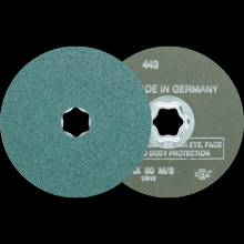 Pferd Inc. 64290006 - PFERD COMBICLICK® Fiber Disc, 4-1/2" Dia, 60 Grit, Zirconia alumina