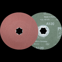 Pferd Inc. 64190112 - PFERD COMBICLICK® Fiber Disc, 5" Dia, 120 Grit, Aluminum oxide