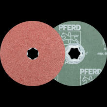 Pferd Inc. 64190103 - PFERD COMBICLICK® Fiber Disc, 5" Dia, 36 Grit, Aluminum oxide