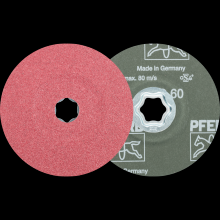 Pferd Inc. 64192106 - PFERD COMBICLICK® Fiber Disc, 5" Dia, 60 Grit, Ceramic oxide