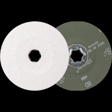 Pferd Inc. 64194108 - PFERD COMBICLICK® Fiber Disc, 5" Dia, 80 Grit, Ceramic oxide CO-ALU