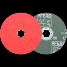 Pferd Inc. 64193105 - PFERD COMBICLICK® Fiber Disc, 5" Dia, 50 Grit, Ceramic oxide CO-COOL