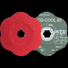 Pferd Inc. 64112580 - PFERD COMBICLICK® CONTOUR Fiber Disc, 5" Dia, 80 Grit, Ceramic oxide CO-COOL