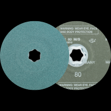 Pferd Inc. 64290108 - PFERD COMBICLICK® Fiber Disc, 5" Dia, 80 Grit, Zirconia alumina