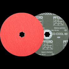 Pferd Inc. 64193306 - PFERD COMBICLICK® Fiber Disc, 7" Dia, 60 Grit, Ceramic oxide CO-COOL