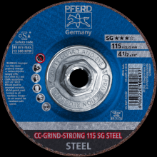 Pferd Inc. 69902582 - PFERD Grinding disc, CC-GRIND®-STRONG, 4-1/2" x 5/8-11, SG STEEL, Ceramic