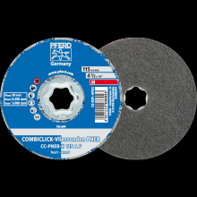 Pferd Inc. 42002182 - PFERD COMBICLICK® Unitized Disc, 4-1/2" Dia, Fine, Hard, 8AM, Aluminum Oxide