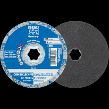 Pferd Inc. 42002156 - PFERD COMBICLICK® Unitized Disc, 5" Dia, Fine, Medium-Hard, 6SF, Silicon carbide