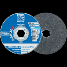 Pferd Inc. 42002086 - PFERD COMBICLICK® Unitized Disc, 4-1/2" Dia, Fine, Medium-Soft, 3SF, Silicon carbide