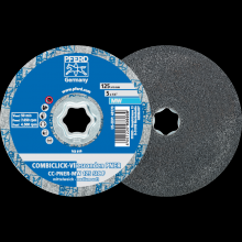 Pferd Inc. 42002096 - PFERD COMBICLICK® Unitized Disc, 5" Dia, Fine, Medium-Soft, 3SF, Silicon carbide