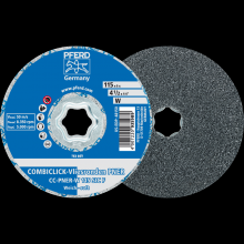 Pferd Inc. 42002046 - PFERD COMBICLICK® Unitized Disc, 4-1/2" Dia, Fine, Soft, 2SF, Silicon carbide