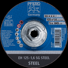 Pferd Inc. 69901575 - PFERD Cut-Off Wheel, 5" x .045 x 5/8-11, SG STEEL, T27, Aluminum oxide