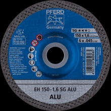 Pferd Inc. 69121006 - PFERD Cut-Off Wheel, 6" x .045 x 7/8, SG ALU, T27, Aluminum oxide