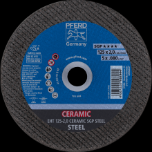 Pferd Inc. 61312520 - PFERD Cut-Off Wheel, 5" x .080 x 7/8, CERAMIC SGP STEEL, T27, Ceramic oxide