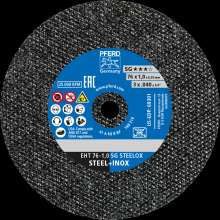 Pferd Inc. 69520275 - PFERD Die Grinder Cut-Off Wheel, 3" x .040 x 1/4, SG STEELOX, T1, Aluminum oxide