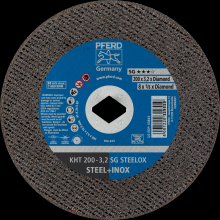 Pferd Inc. 66200222 - PFERD Cut-Off Wheel, 8" x 1/8, Diamond Bore 5/8"-1/2, SG STEELOX, T1, Aluminum oxide