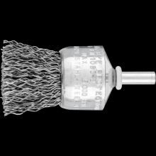 Pferd Inc. 79182976 - PFERD Crimped Wire End Brush 1" Dia. .020 Carbon Steel 1/4" Shank