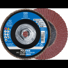 Pferd Inc. 69300513 - PFERD Flap Disc, 4-1/2" x 5/8-11, A SG STEELOX, 60 Grit, T29, Conical, Aluminum oxide