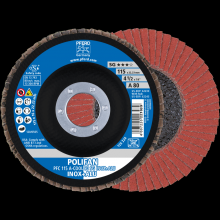 Pferd Inc. 67758115 - PFERD Flap Disc, 4-1/2" x 7/8, A-COOL SG INOX+ALU, 80 Grit, T29,Conical,Aluminum oxide