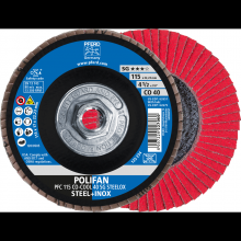 Pferd Inc. 69300655 - PFERD Flap Disc, 4-1/2" x 5/8-11, CO-COOL SG STEELOX,40 Grit,T29,Conical,Ceramic oxide