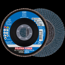 Pferd Inc. 67789116 - PFERD Flap Disc, 4-1/2" x 7/8, Z SG POWER STEELOX, 120 Grit, T29, Conical, Zirconia