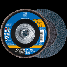 Pferd Inc. 69300727 - PFERD Flap Disc, 4-1/2" x 5/8-11, Z PSF EXTRA STEELOX, 40 Grit, T29, Conical, Zirconia