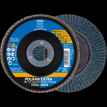 Pferd Inc. 69300717 - PFERD Flap Disc, 4-1/2" x 7/8, Z PSF EXTRA STEELOX, 40 Grit, T29, Conical, Zirconia